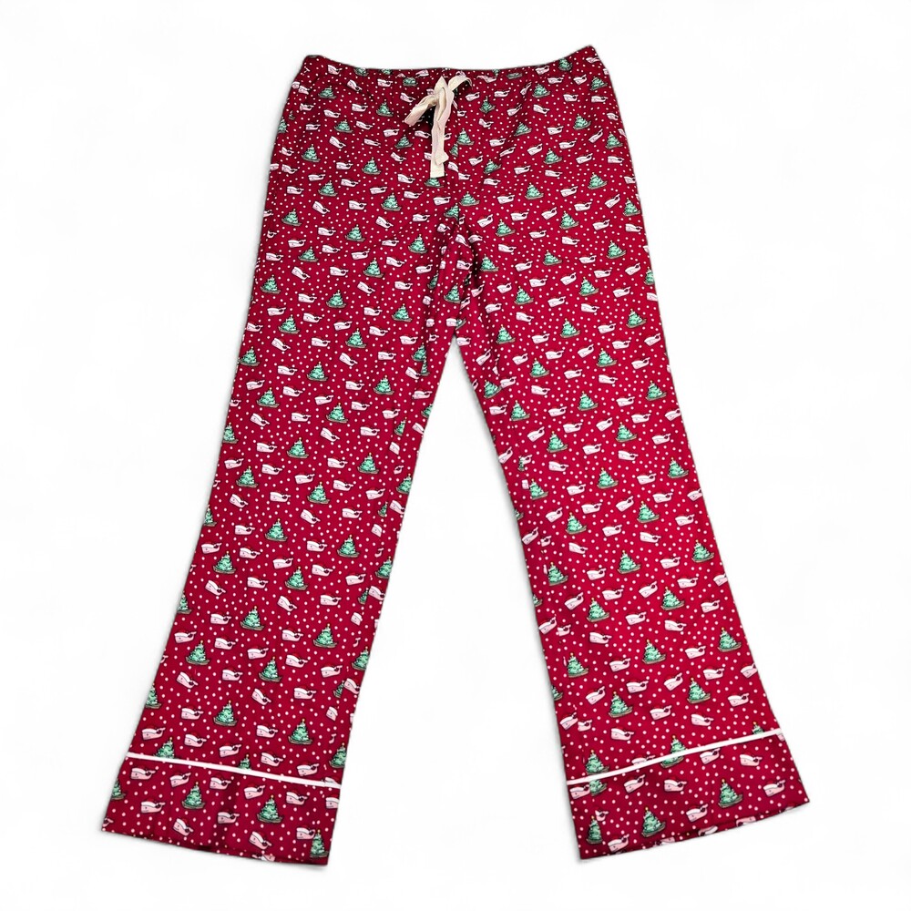 Vineyard Vines Flannel Holiday Pajama Pants S Whales & Trees - Picture 1 of 11